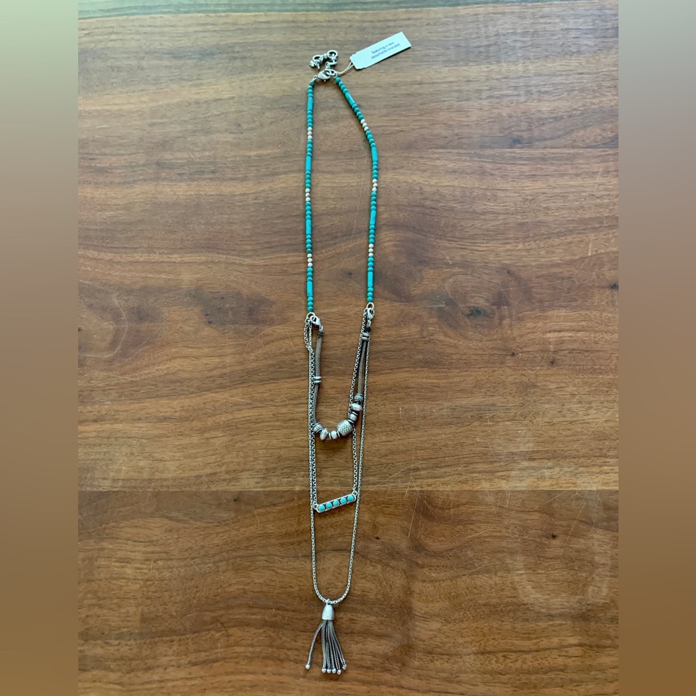 NWT Lucky Brand layered 2-in-1 necklace and bracelet set